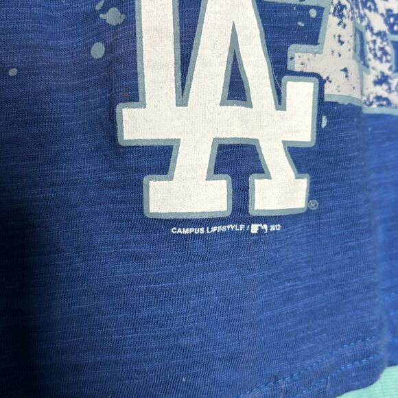 Campus Lifestyle NWT MLB LA Dodgers Blue Racerback Tank Top Medium - Picture 5 of 8